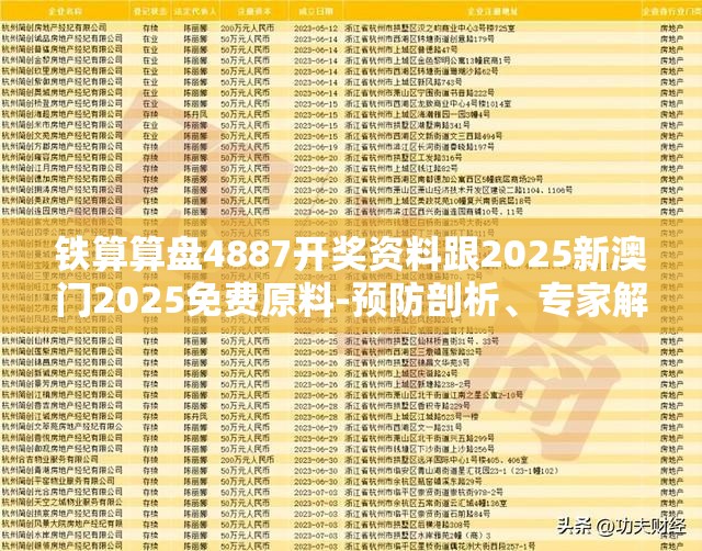 铁算算盘4887开奖资料跟2025新澳门2025免费原料-预防剖析、专家解读解释与落实,警惕诱导性陷阱
