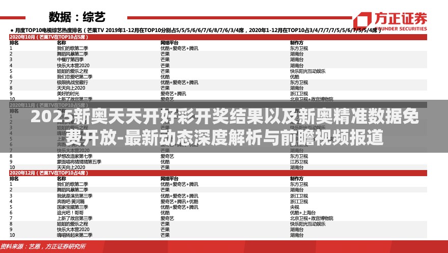 2025新奥天天开好彩开奖结果以及新奥精准数据免费开放-最新动态深度解析与前瞻视频报道