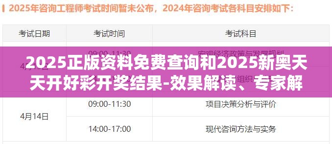 2025正版资料免费查询和2025新奥天天开好彩开奖结果-效果解读、专家解析解释与落实